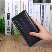 lady coin bag woman long style Japan and Korea two Double zipper grid square Wallets student