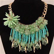 occidental style  trend  fashion all-Purpose Jelly flower tassel fashion temperament exaggerating short style neckla