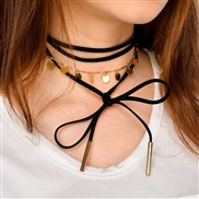 occidental style  multilayer necklace  sequin multilayer set clavicle chain