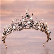 bride head  gold branch handmade crown bride crown  crown