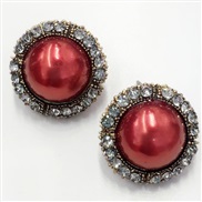 ear stud woman  occidental style retro personality all-Purpose lady banquet Pearl bride Earring