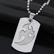 occidental style fashion  stainless steel silver man woman temperament necklace