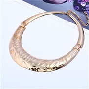 occidental style punk fashion Metal exaggerating Collar woman  personality Colorful necklace
