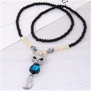 occidental style fashion  all-Purpose Metal fox pendant long style ornament necklace  sweater chain