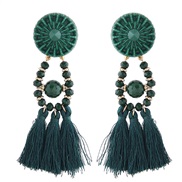 occidental style fashion  concise all-Purpose tassel temperament exaggerating ear stud