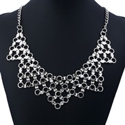 occidental style  fashion all-Purpose Metal textured necklace