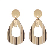 ( brown)UR new earring occidental style wind personality brief earrings