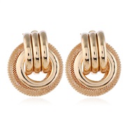 ( Gold)earrings multilayer Metal earrings personality trend woman Autumn and Winter Earring