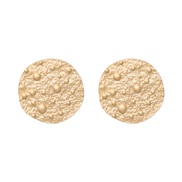 ( Gold) new occidental style wind Alloy geometry Round ear stud