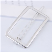 occidental style fashion  Metal concise square personality Word