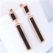 fine  occidental style fashion  concise vertical temperament ear stud