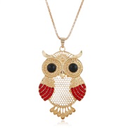 occidental style retro owl fully-jewelled sweater chain  long necklace woman  personality fashion all-Purpose crystal