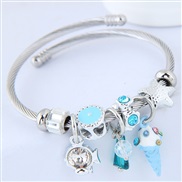 occidental style fashion  Metal all-Purpose  cartoon   more elementsD concise personality personality bangle
