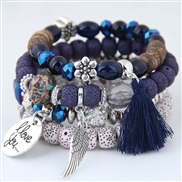 occidental style trend  concise all-Purpose watch-face love wings tassel personality beads temperament multilayer bra