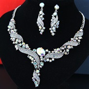 occidental style fashion  Metal bright luxurious concise  bride accessories temperament exaggerating necklace ear stud