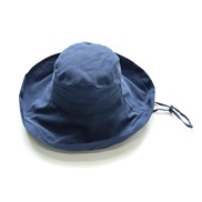( Navy blue) woman day hat Outdoor sunscreen big Double surface