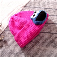 ( rose Red)Autumn and Winter child knitting Korean style lovely cartoon woolen man woman hedging leather