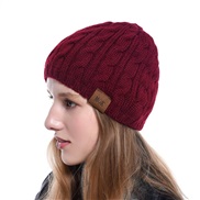 (  BurgundyMOK)occidental style leisure woolen knitting weave twisted hat man lady fashion Autumn and Winter
