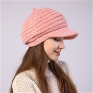 ( Pink)lady autumn Winter velvet knitting woolen baseball cap fashion warm cap