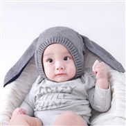 ( gray)Winter Baby hat warm velvet woolen cartoon lovely long thick