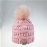 ( Pink)O  knitting woolen man woman child hat style lovely big hat color