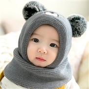 ( gray )Baby hats Autumn and Winter woman woolen thick man warm child hat autumn