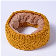 ( yellow) velvet Collar Winter warm man woman Collar pure color woolen knitting velvet thick lovers all-Purpose