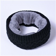 ( black) velvet Collar Winter warm man woman Collar pure color woolen knitting velvet thick lovers all-Purpose