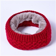 (  purplish red) velvet Collar Winter warm man woman Collar pure color woolen knitting velvet thick lovers all-Purpose