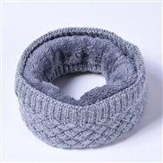 ( gray) velvet Collar Winter warm man woman Collar pure color woolen knitting velvet thick lovers all-Purpose