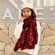 ( red leopard print)occidental style scarf woman imitate sheep velvet more style thick warm woman shawl medium long styl