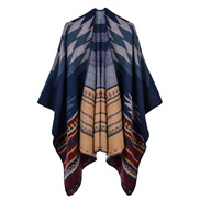 (rhombus  Navy blue)lady Autumn and Winter long fashion scarf shawl two warm Double surface imitate sheep velvet