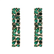 ( green)same style long square earring occidental style fashion trend arring geometry earrings