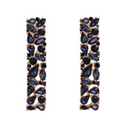 ( blue)same style long square earring occidental style fashion trend arring geometry earrings