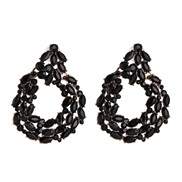 ( black)occidental style personality geometry earrings fashion color super earring
