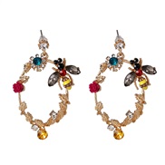 ( Gold)occidental style exaggerating drop earrings woman fashion retro temperament Earringearrings