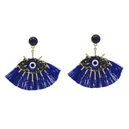 ( blue)fashion tassel eyes earrings  occidental style fashion arring same style  diamond Street Snap earring