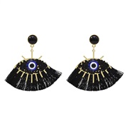 ( black)fashion tassel eyes earrings  occidental style fashion arring same style  diamond Street Snap earring