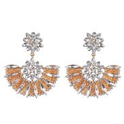 ( white)UR fashion sector earrings temperament beads diamond earring occidental style fashion