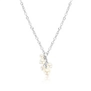 ( White K)occidental style brief sweet lovely necklace woman  temperament imitate Pearl pendant all-Purpose clavicle cha
