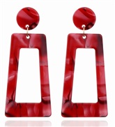 ( red)WI Acrylic earrings woman brief earring