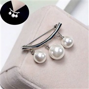 fine Korean style fashion sweetOL elegant Pearl brooch collar brooch