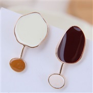 fine  Korean style fashion sweetOL  concise color personality asymmetry temperament ear stud