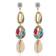 ( Color)occidental style fashion Shells earrings woman natural Shells Bohemia summer day fashion arring