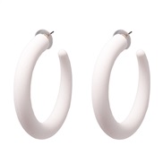 ( white)occidental style exaggerating exaggerating geometry Acrylic earrings