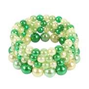 ( green) color imitate Pearl bracelet  multilayer beads all-Purpose fashion bracelet  newbangle