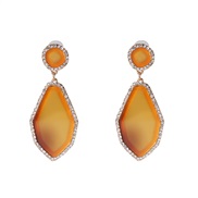 ( orange)occidental style geometry resin earring  personality same style earrings