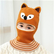 ( yellow)child hat autumn Winter Korean style fawn man warm knitting shawl lovely cartoon