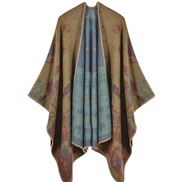 ( yellow)shawl occidental style fashion warm Autumn and Winter print imitate sheep velvet scarf shawl warm wind