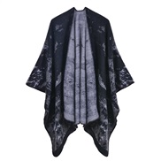 ( black)shawl occidental style fashion warm Autumn and Winter print imitate sheep velvet scarf shawl warm wind